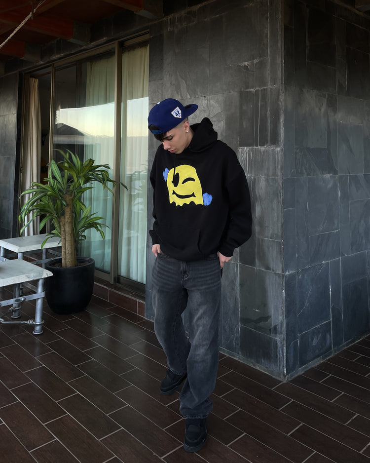 Hoodie Negro Custom XL/2XL