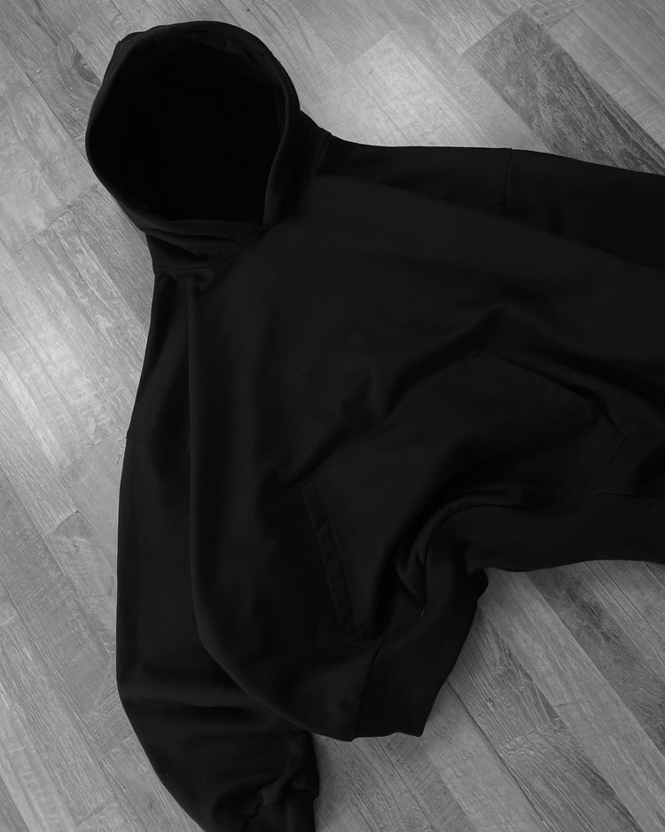 BOXY FIT HOODIE NEGRO