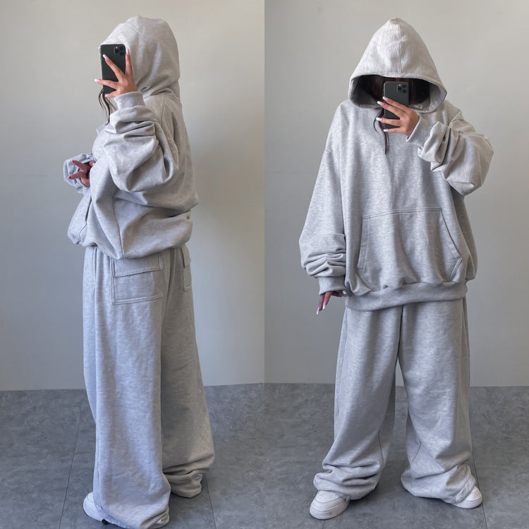 CONJUNTO PANTALON SEMI CARGO// HOODIE BOXYFIT//UNISEX