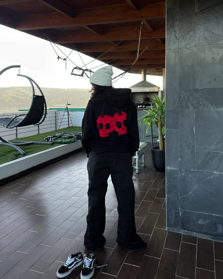 Hoodie Negro Custom XL/2XL