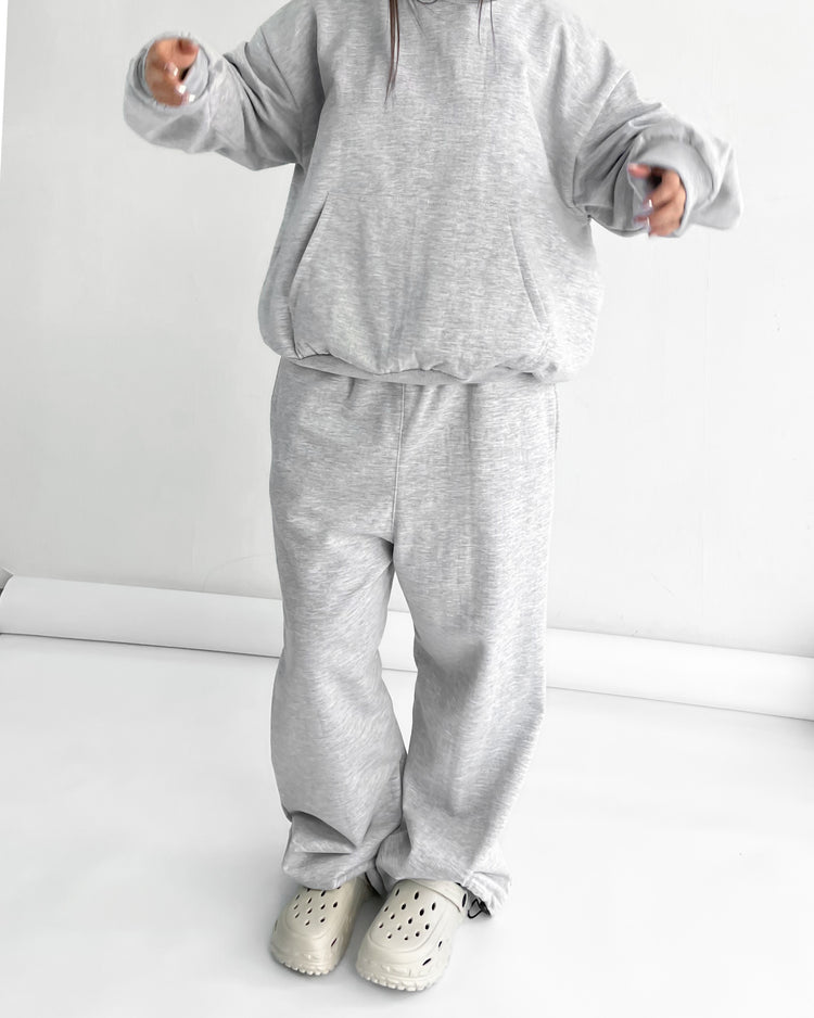 HOODIE BOXY FIT GRIS