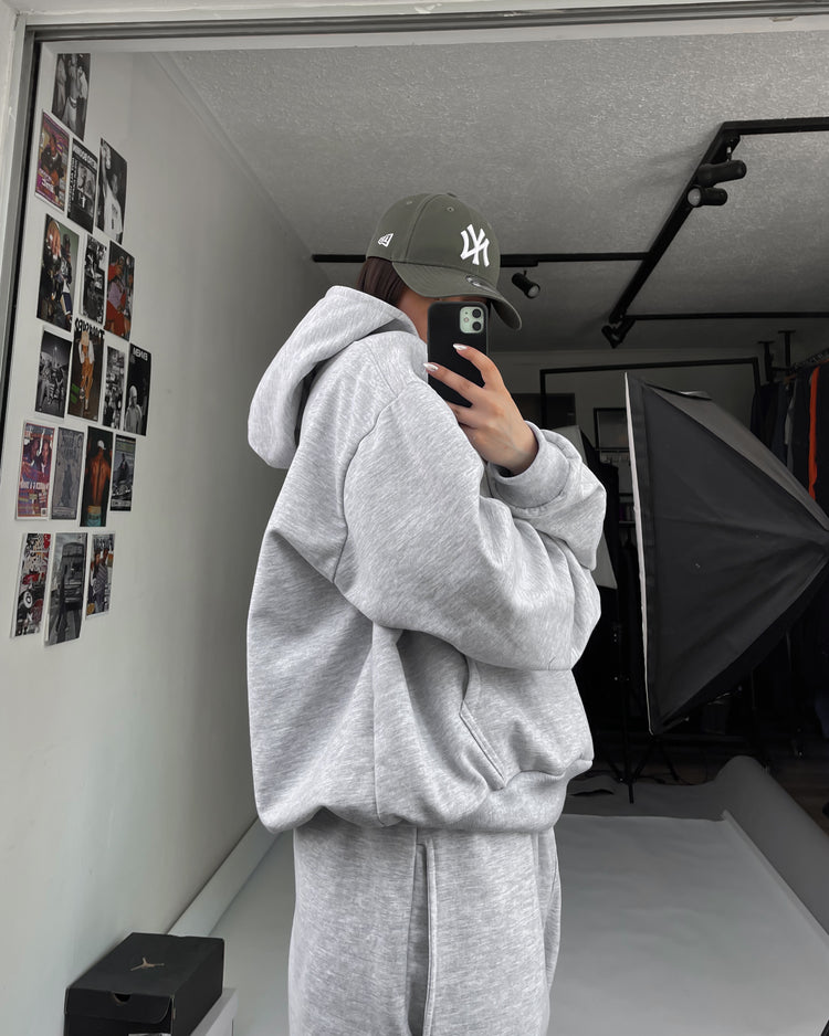 HOODIE BOXY FIT GRIS