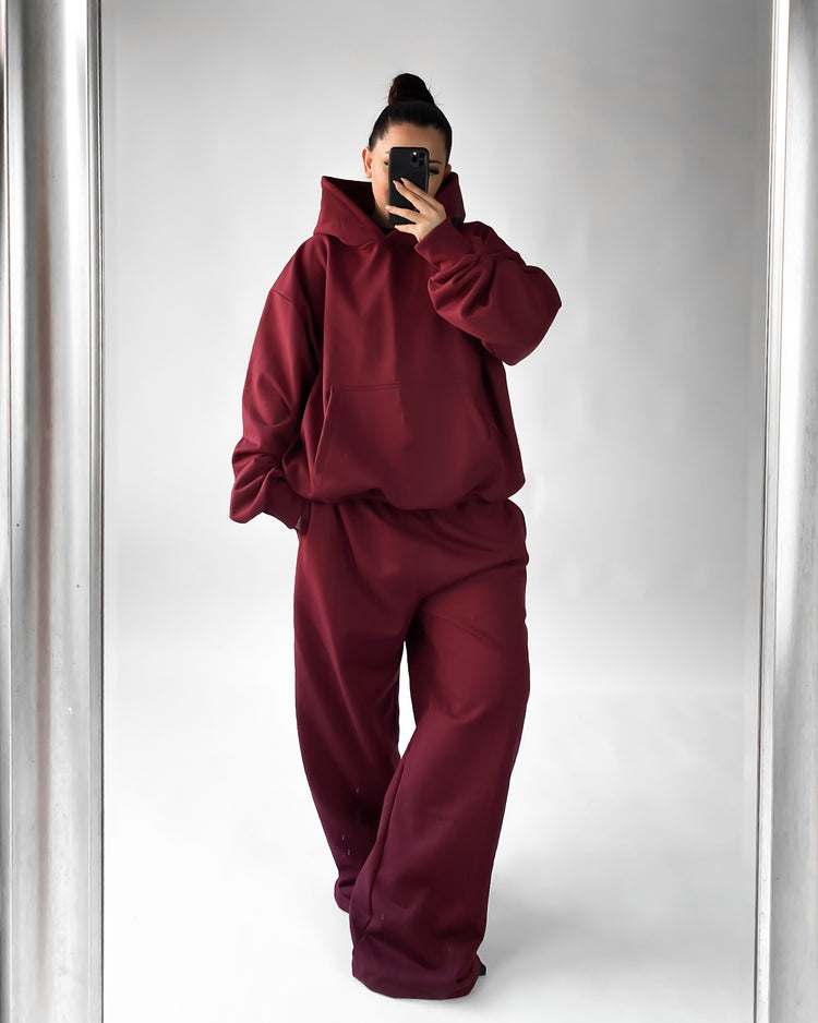 Pantalón buzo burdeo