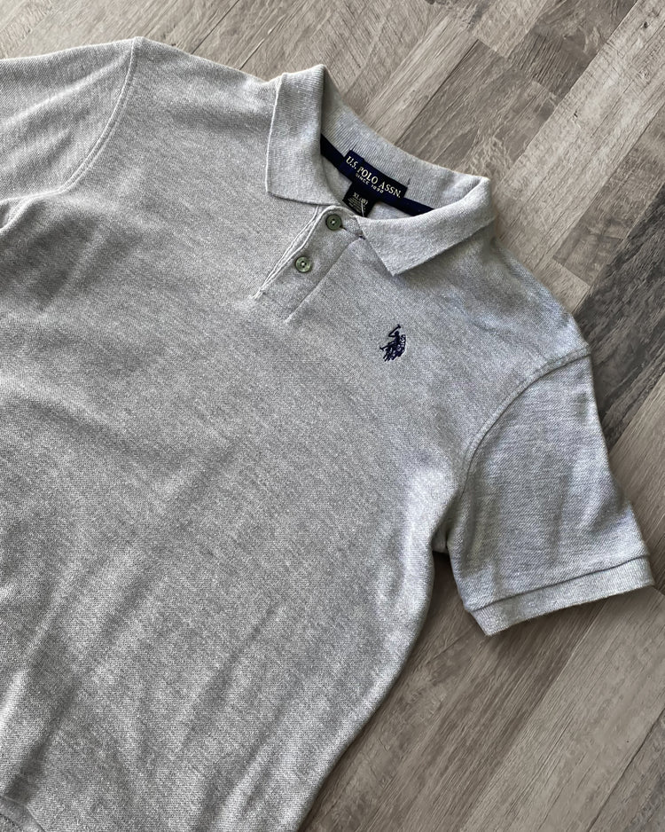 Polera Polo Gris XL Kids