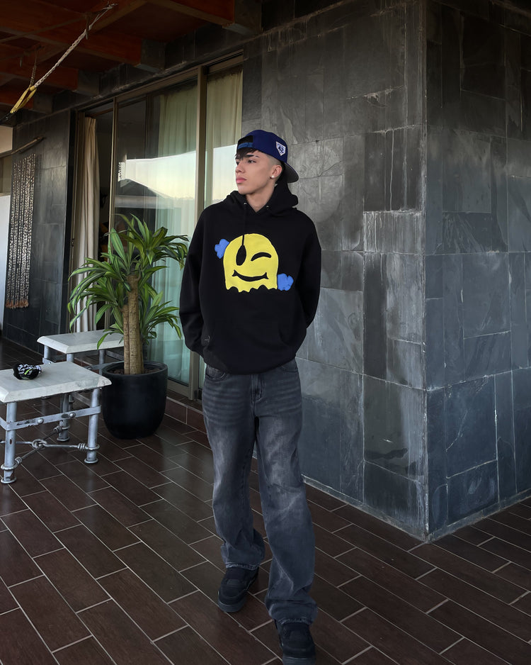 Hoodie Negro Custom XL/2XL