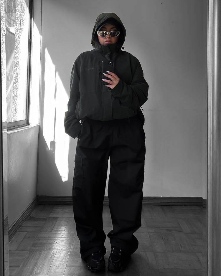 PANTALÓN CARGO NEGRO repelente al agua//windproof unisex