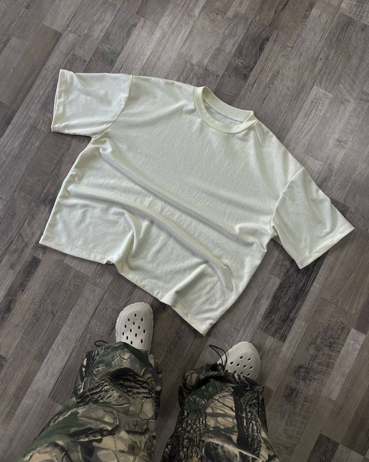 Polera piqué unisex beige