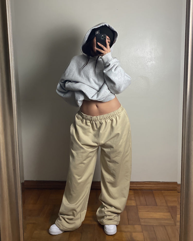 Pantalón buzo beige