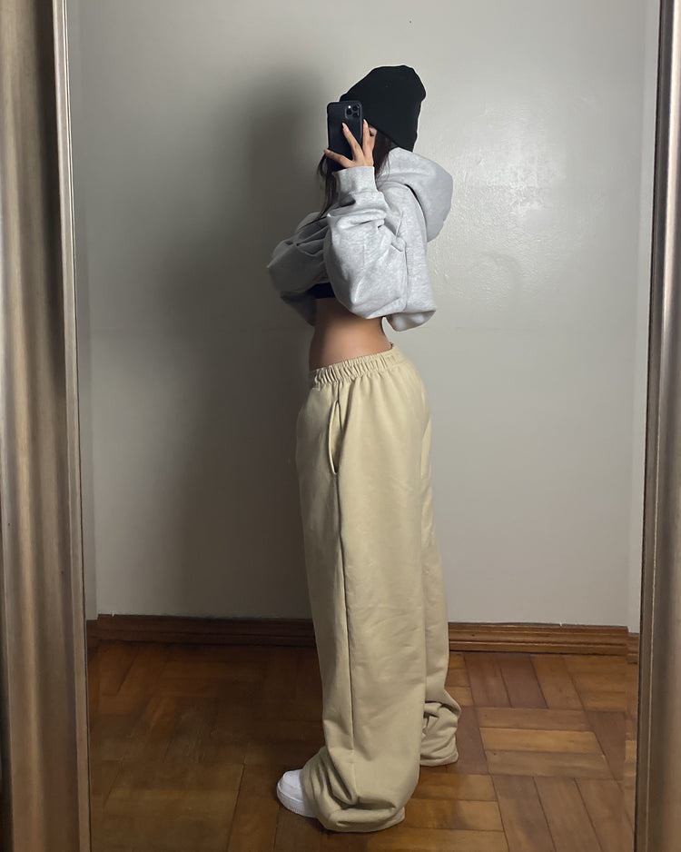 Pantalón buzo beige