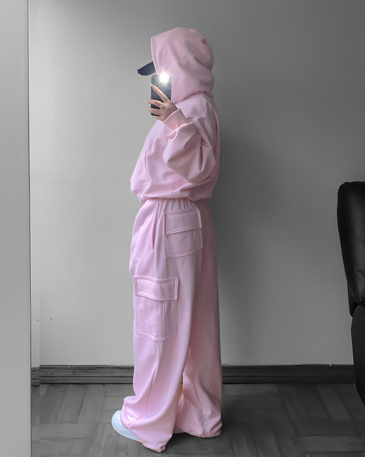 CONJUNTO PANTALON CARGO// HOODIE OVERSIZED //UNISEX