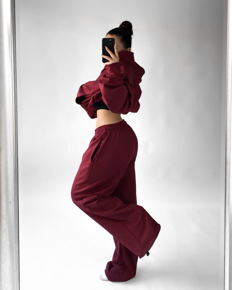 Pantalón buzo burdeo