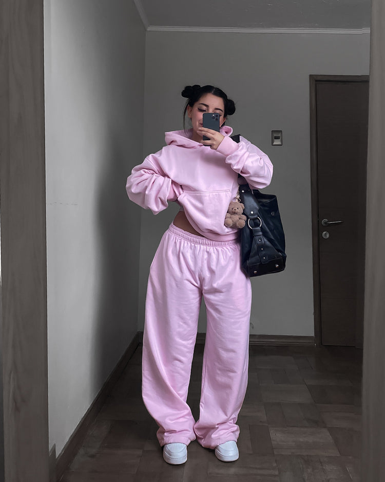 Conjunto rosa pastel oversized 💖