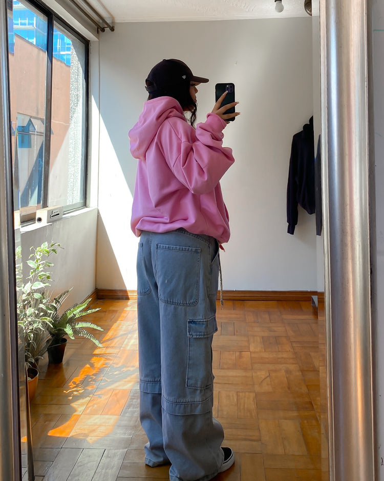 Hoodie rosa XL oversized 💖