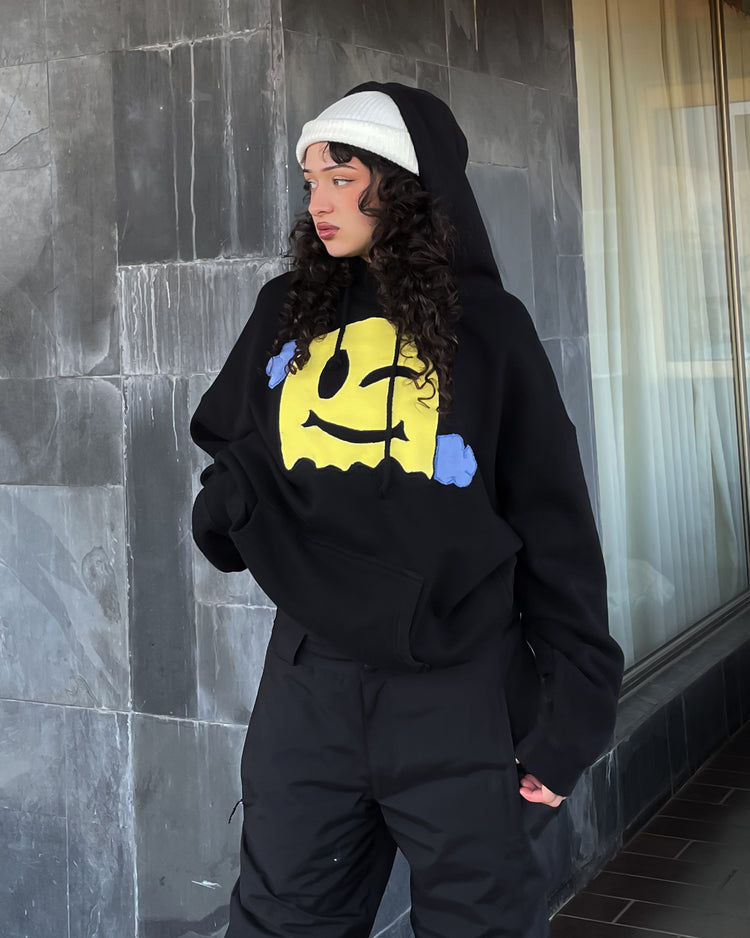Hoodie Negro Custom XL/2XL