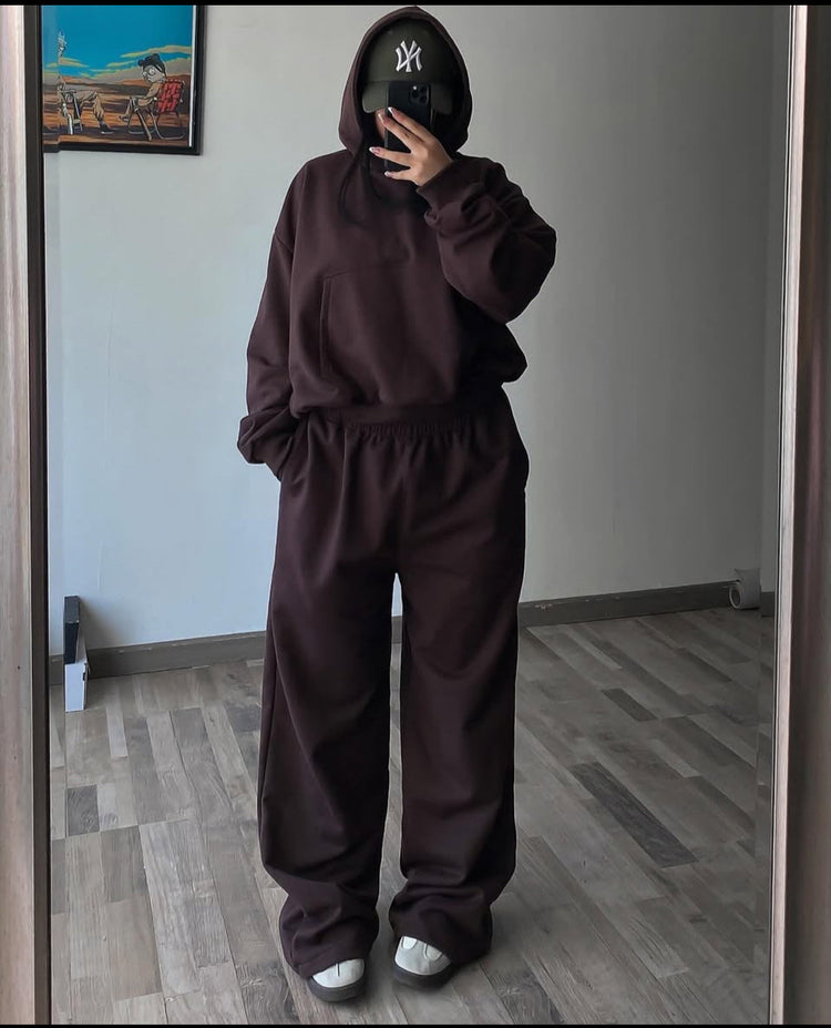 CONJUNTO ALGODON GRUESO//PANTALON CARGO// HOODIE BOXYFIT//UNISEX