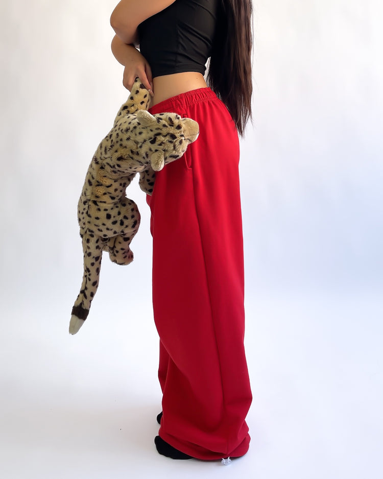 Pantalon buzo rojo U N I S E X