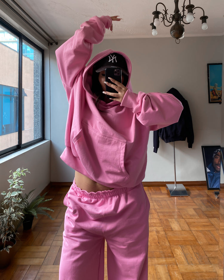Hoodie rosa XL oversized 💖