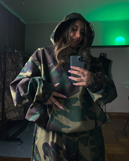 HOODIE// CORTAVIENTOS MILITAR UNISEX🥷🏻 OVERSIZED
