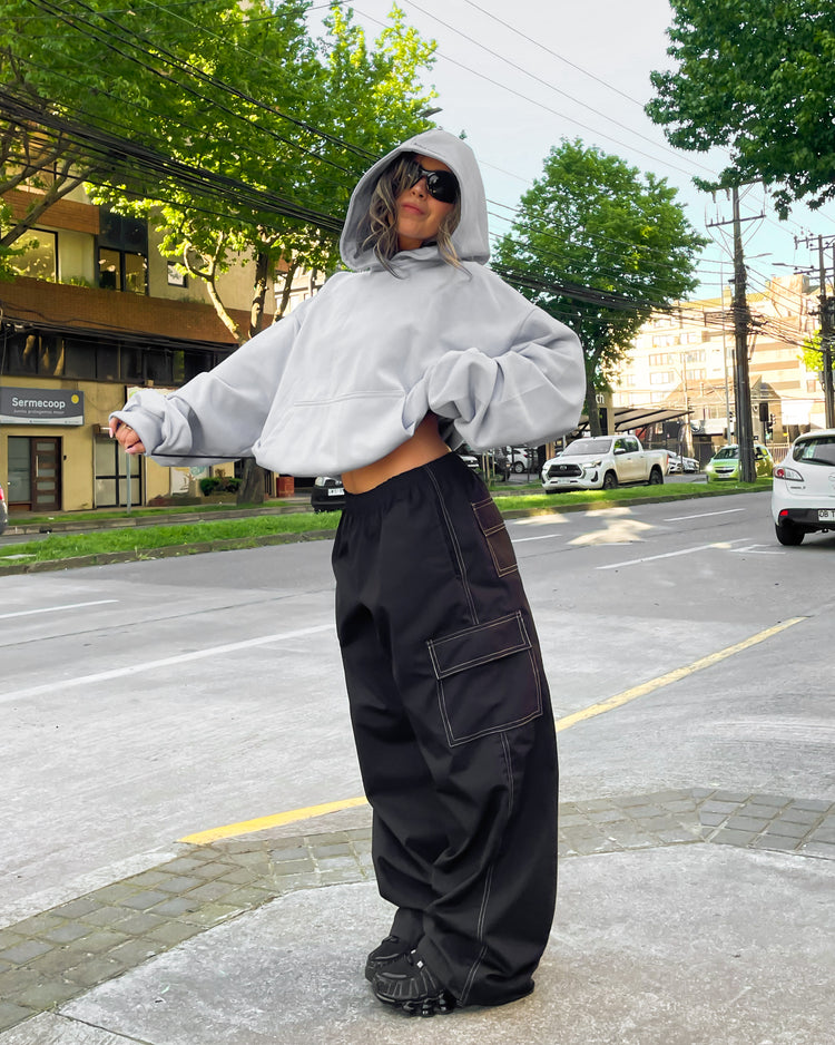 PANTALON CARGO RIPTOP COSTURAS BLANCAS