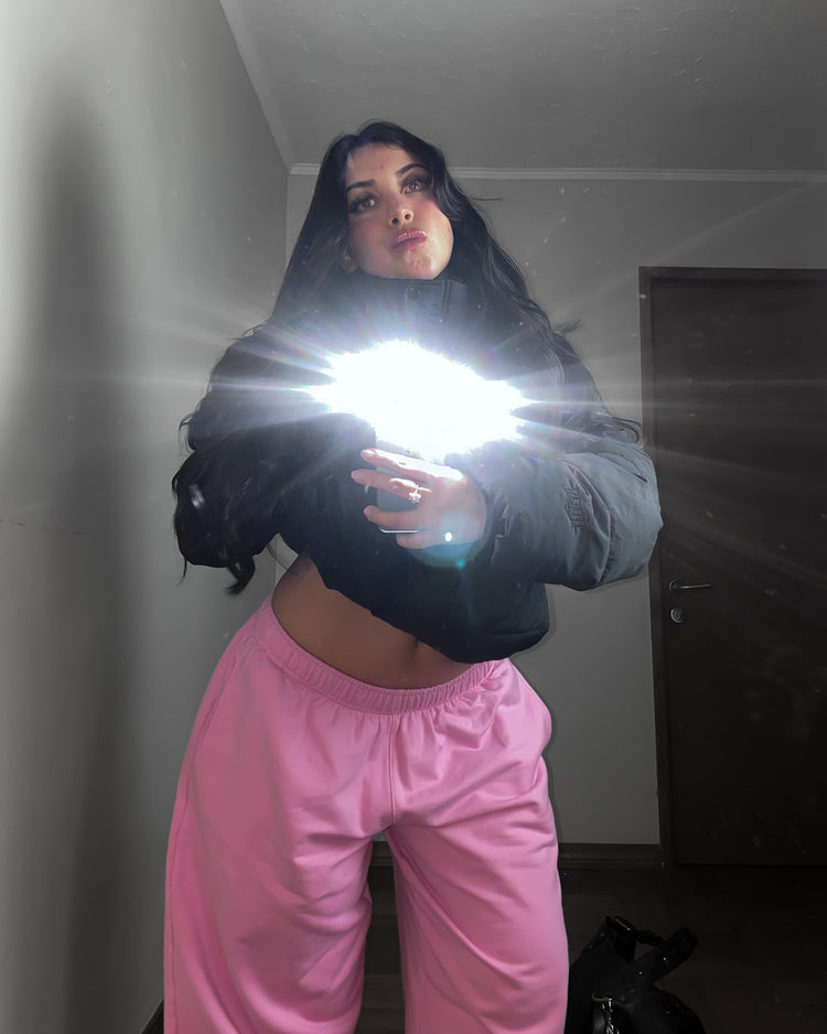 Conjunto rosa chicle Boxyfit 💖 (poleron y pantalón)