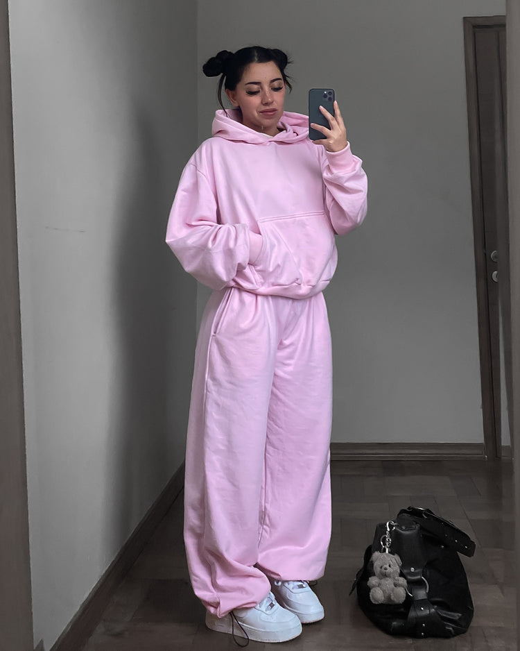 Conjunto rosa pastel oversized 💖