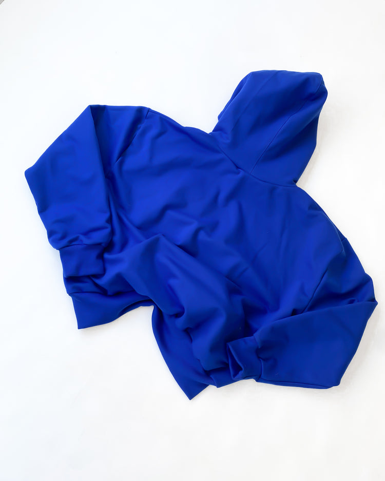 Hoodie azul XL boxy