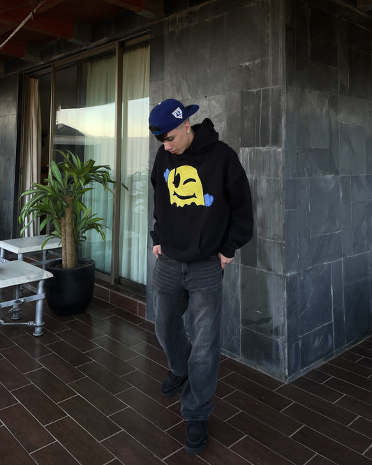 Hoodie Negro Custom XL/2XL