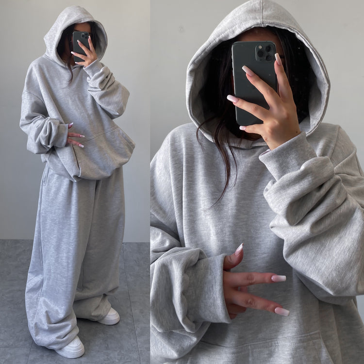 CONJUNTO PANTALON SEMI CARGO// HOODIE BOXYFIT//UNISEX