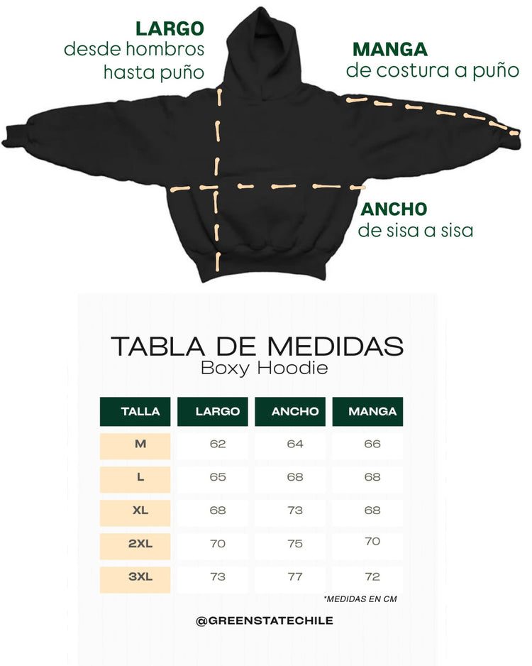 Hoodie azul XL boxy