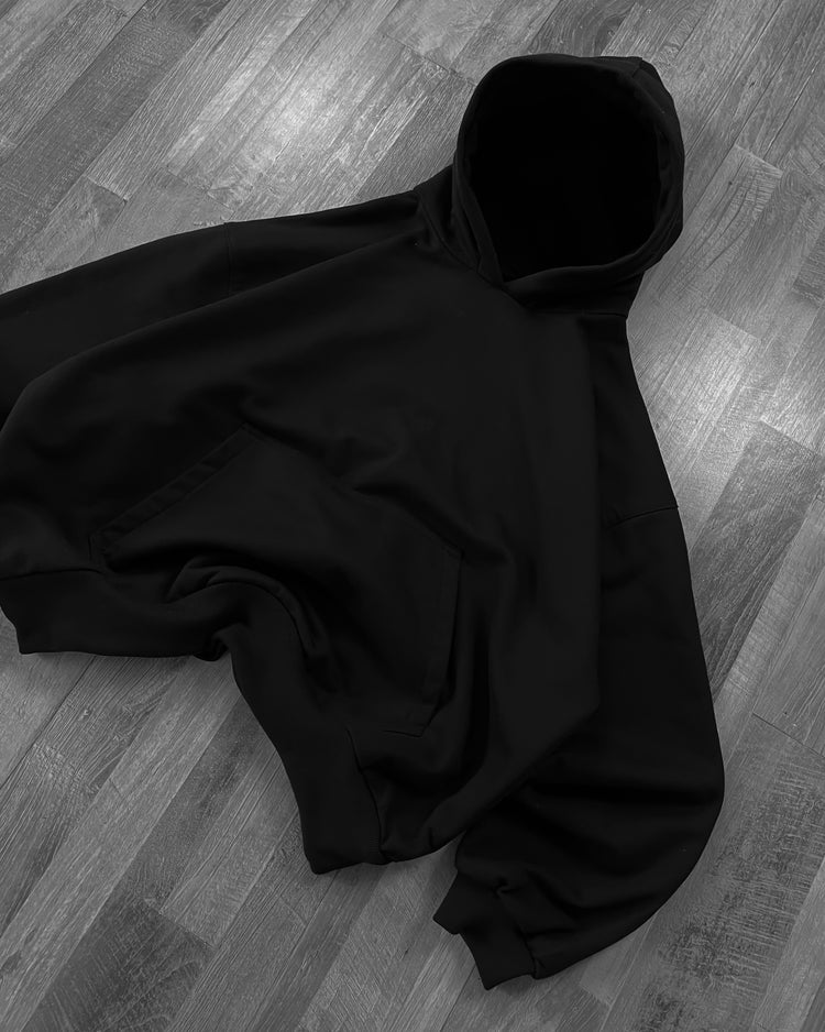 BOXY FIT HOODIE NEGRO