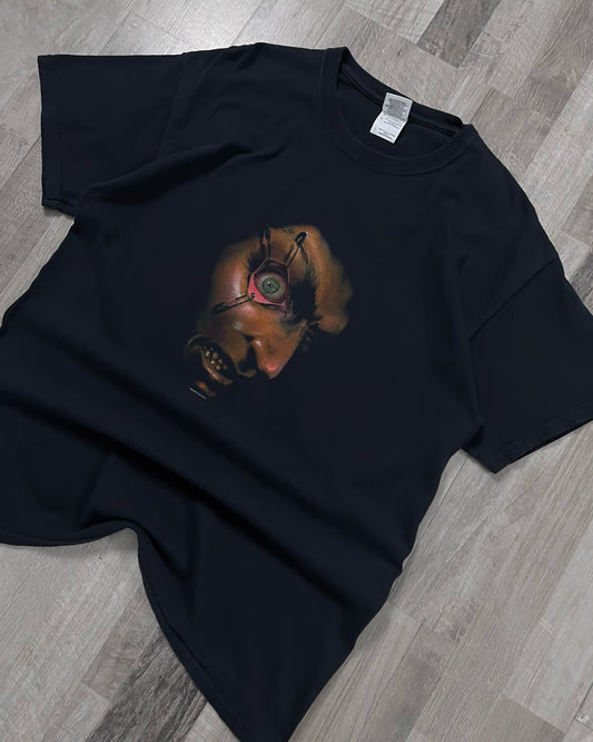 Polera vintage negra L