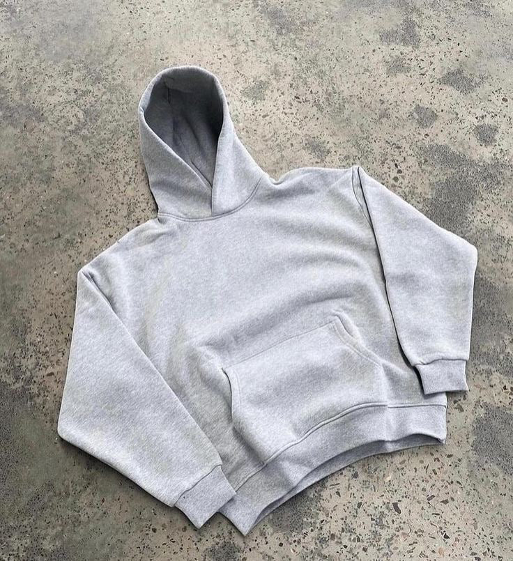 HOODIE BOXY FIT GRIS