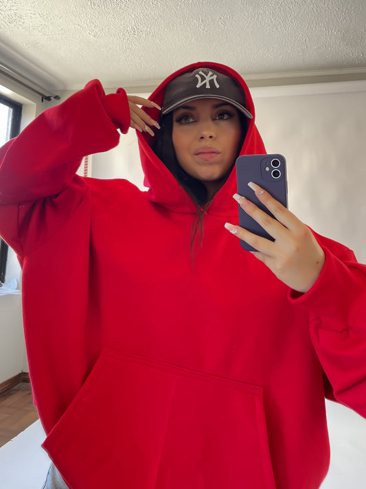 Conjunto rojo (poleron y pantalón) U N I S E X