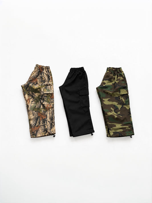 poleron/cortavientos camuflaje-militar kids