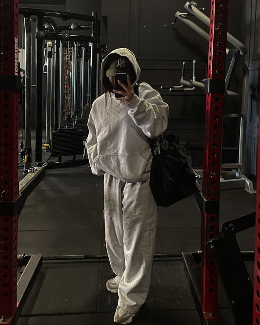 CONJUNTO ALGODON GRUESO//PANTALON CARGO// HOODIE OVERSIZED //UNISEX