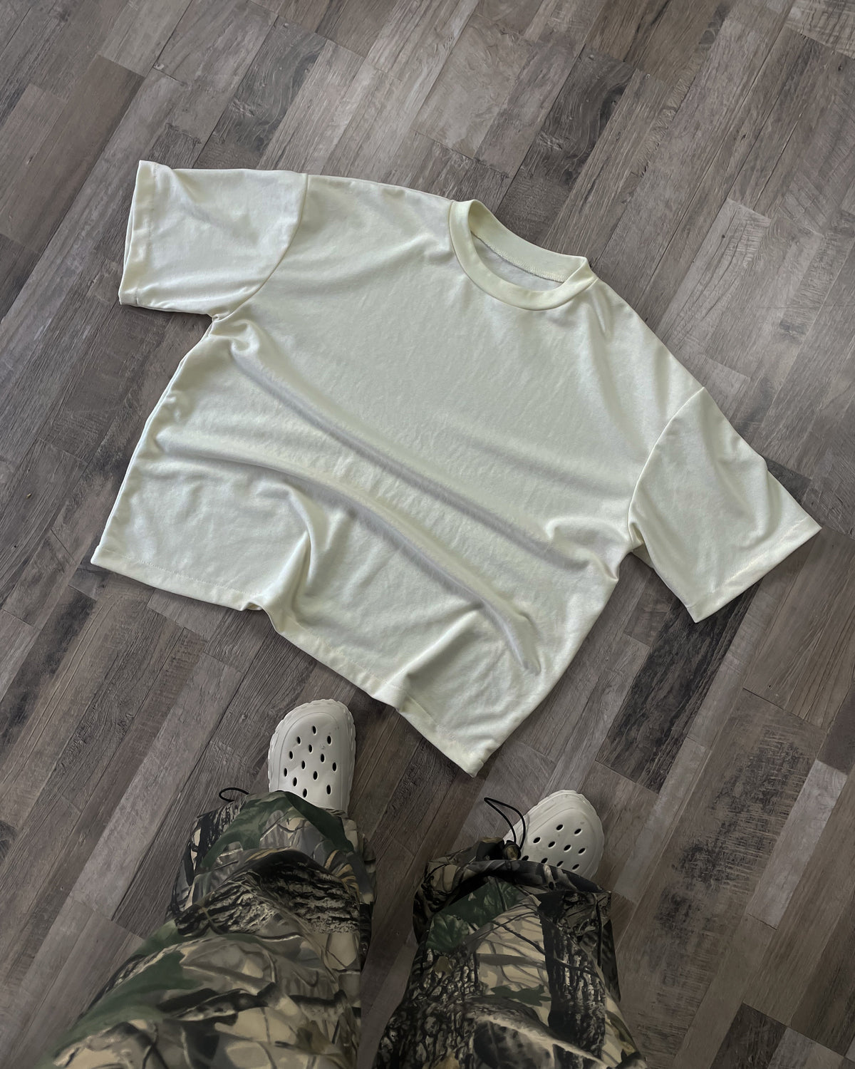Polera piqué unisex beige