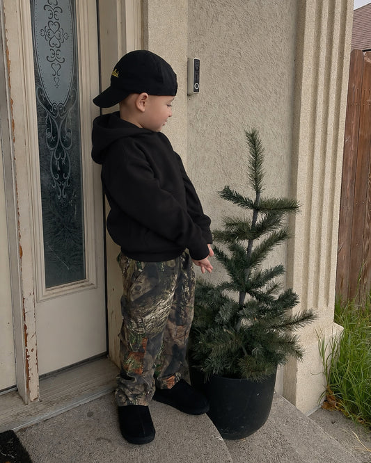pantalon cargo camo-militar-negro kids