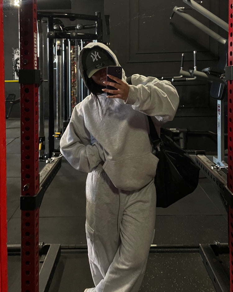 CONJUNTO ALGODON GRUESO//PANTALON CARGO// HOODIE OVERSIZED //UNISEX