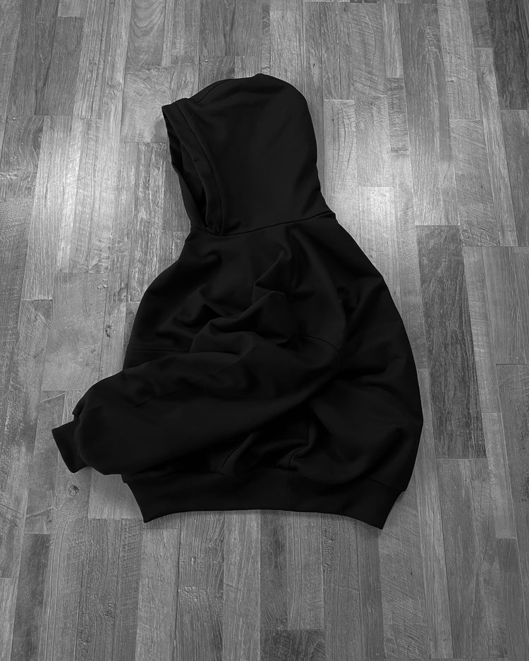 BOXY FIT HOODIE NEGRO