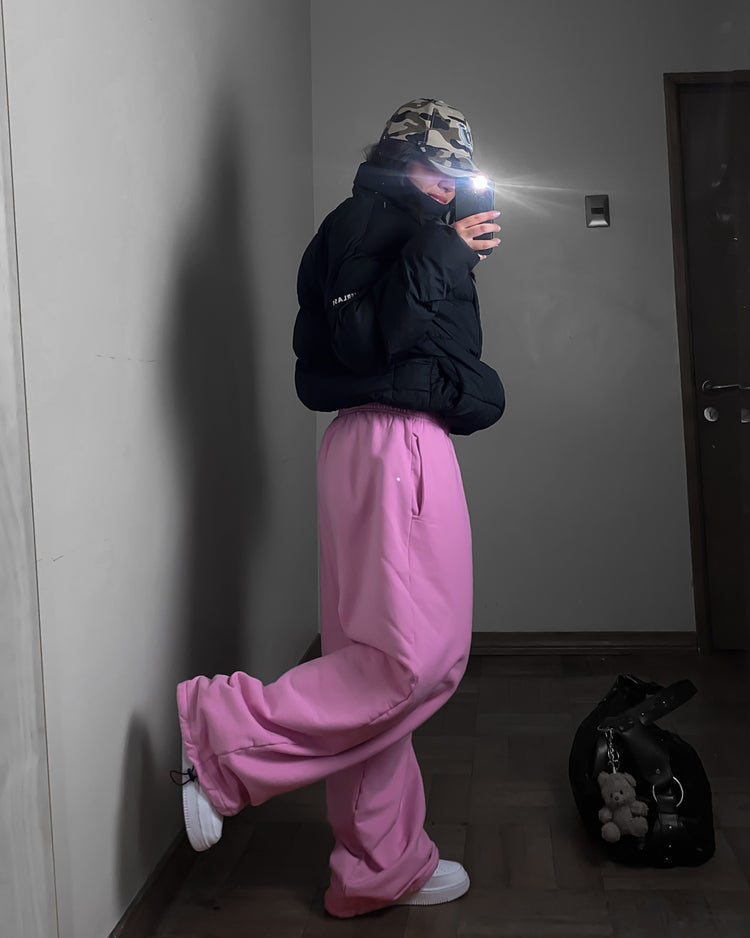 Pantalón buzo rosa chicle