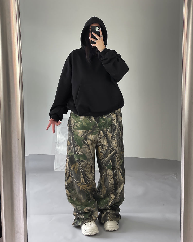 BOXY FIT HOODIE NEGRO