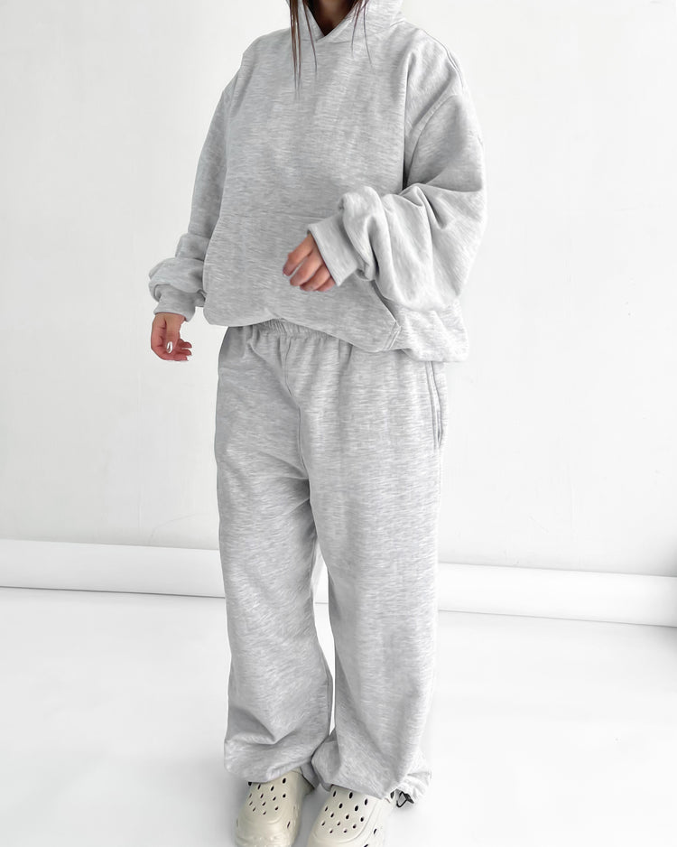 HOODIE BOXY FIT GRIS