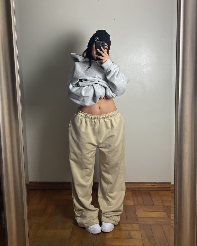 Pantalón buzo beige