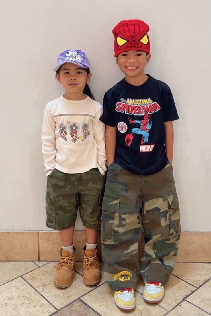conjunto camo-militar kids (poleron cortavientos+pantalon cargo)
