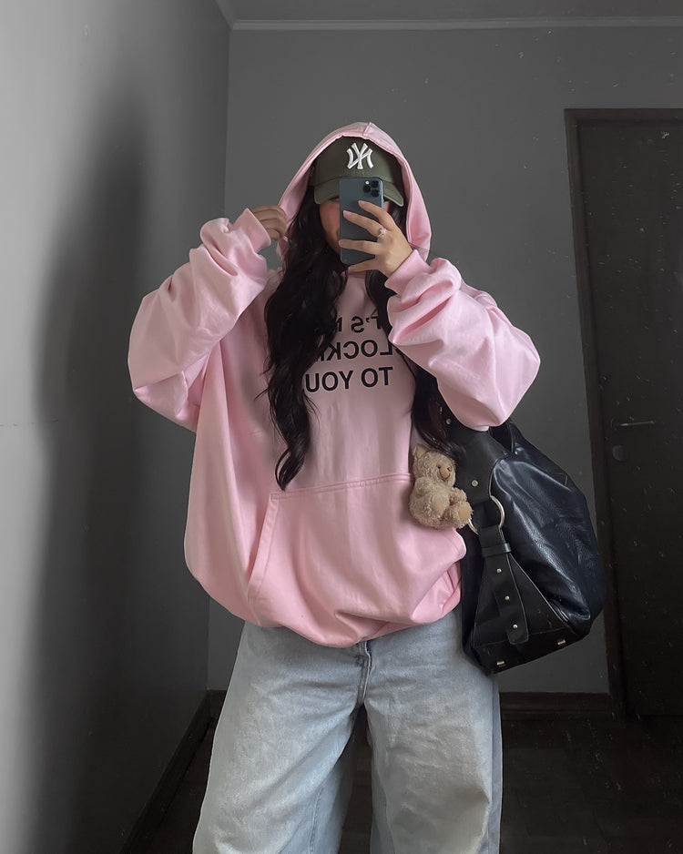 I’TS NOT CLOCKING TO YOU HOODIE OVERSIZED