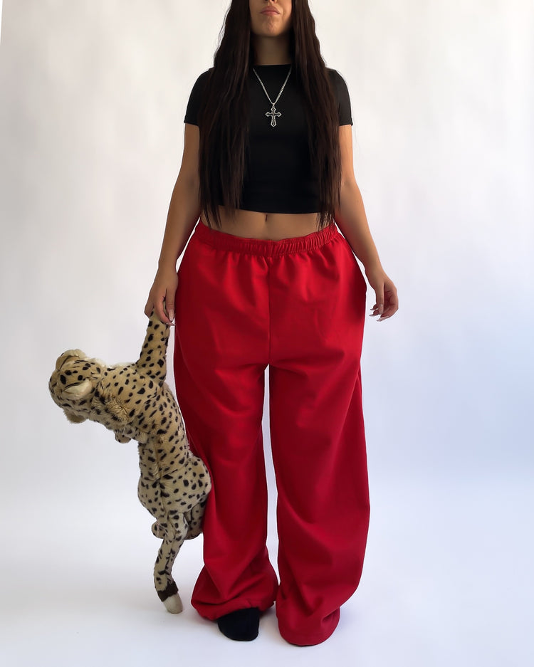 Conjunto rojo (poleron y pantalón) U N I S E X