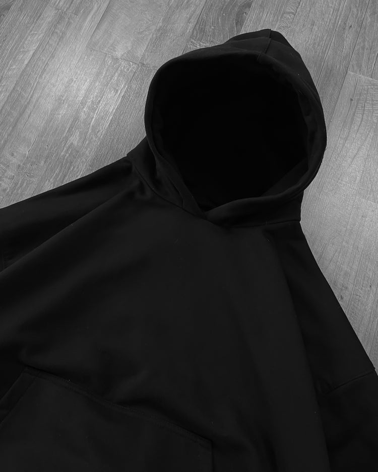 BOXY FIT HOODIE NEGRO