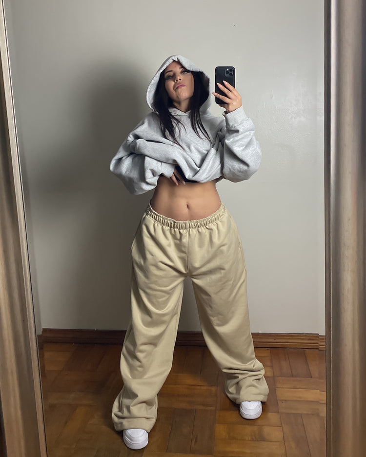 Pantalón buzo beige