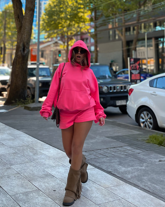 conjunto hoodie +short
